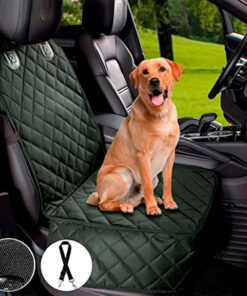 Protector de silla de carro delantero impermeable premium verde militar
