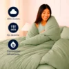 Juego de Duvet Verde Oliva de microfibra Casa LiLe