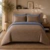 Duvet + Fundas Jacquard Collection Espiga Café