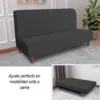Protector para Sof Cama Gris Impermeable Casa LiLe