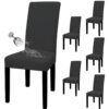 Protector para silla gris de comedor impermeable