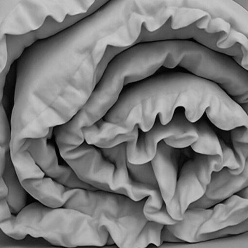 Bumper para cuna gris con boleros