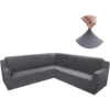 Funda ajustable para rinconera gris Casa LiLe
