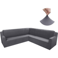 Funda ajustable para rinconera gris