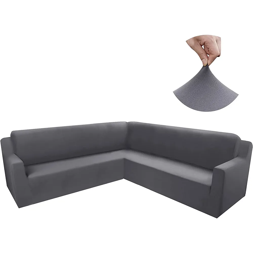 Funda ajustable para rinconera gris Casa LiLe