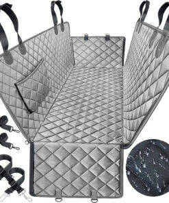 Protector para silla trasera impermeable gris
