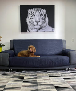 Protector de Sofá Azul Noche Doble Faz