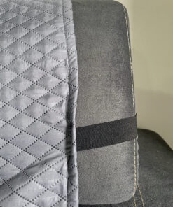 Alternative view of Protector de sofá gris doble faz