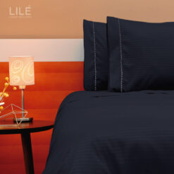 Juego de duvet azul noche premium