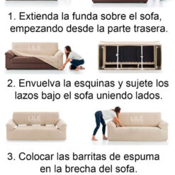 Alternative view of Protector de sofá premium verde navidad