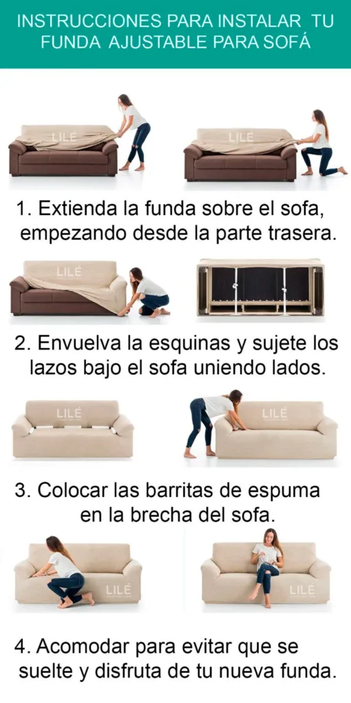 Protector de sof premium verde navidad Casa LiLe