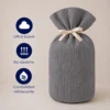 Juego de Duvet Jacquard Dise o Geom trico Gris Piedra Casa LiLe
