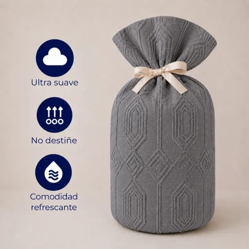 Juego de Duvet Jacquard Dise o Geom trico Gris Piedra Casa LiLe