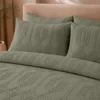 Juego de Duvet Jacquard Dise o Geom trico Verde Oliva Casa LiLe