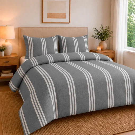 Juego de Duvet Cati nico Collection Acero Casa LiLe
