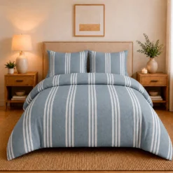 Juego de Duvet Cati nico Collection Azul ndigo Casa LiLe