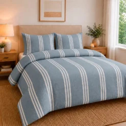 Juego de Duvet Cati nico Collection Azul ndigo Casa LiLe