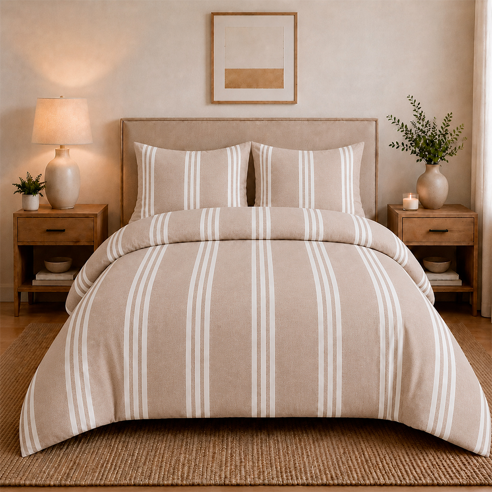 Juego de Duvet Catiónico Collection Camel