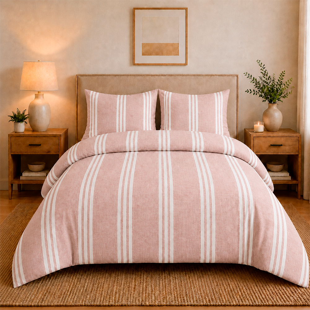 Juego de Duvet Catiónico Collection Palo Rosa