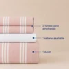 Juego de Duvet Cati nico Collection Palo Rosa Casa LiLe