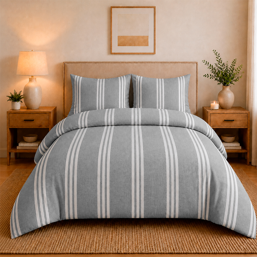 Juego de Duvet Catiónico Collection Plata