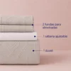 Juego de Duvet Jacquard Dise o Geom trico Taup Casa LiLe