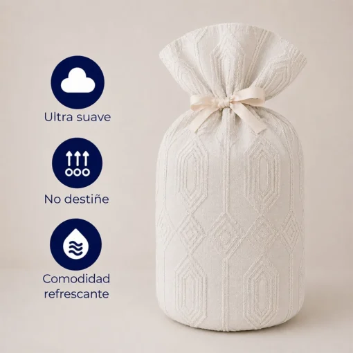 Juego de Duvet Jacquard Dise o Geom trico Blanco Casa LiLe