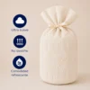 Juego de Duvet Jacquard Dise o Geom trico Marfil Casa LiLe