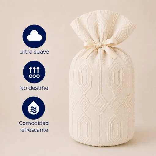 Juego de Duvet Jacquard Dise o Geom trico Marfil Casa LiLe