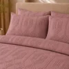 Juego de Duvet Jacquard Dise o Geom trico Rosado P lido Casa LiLe