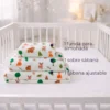 Juego de S banas de Cuna Estampadas 144 Hilos Polialgod n Sue os del Bosque Casa LiLe