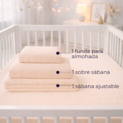Alternative view of Juego de Sábanas para Cuna Piel 100% Algodón