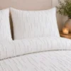 Juego de Duvet Jacquard L neas Blancas Casa LiLe