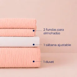 Juego de Duvet Jacquard L neas Curuba Casa LiLe