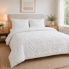 Juego de Duvet Jacquard Rombos Blancos Casa LiLe