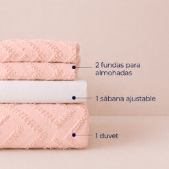 Alternative view of Juego de Duvet Jacquard Rombos Curuba