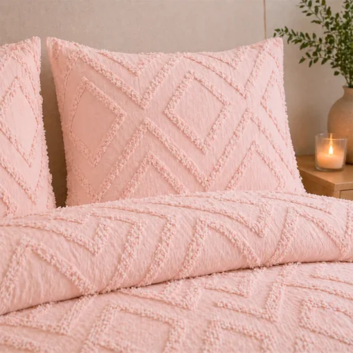 Juego de Duvet Jacquard Rombos Curuba Casa LiLe