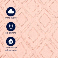 Juego de Duvet Jacquard Rombos Curuba Casa LiLe