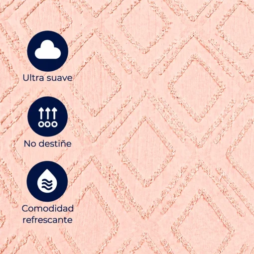 Juego de Duvet Jacquard Rombos Curuba Casa LiLe