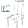 Protector curuba de silla para comedor Casa LiLe