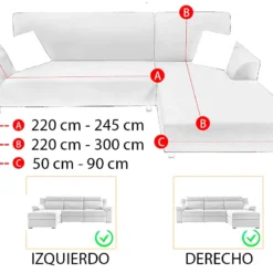 Protector de Sof Premium Azul Noche en L Casa LiLe