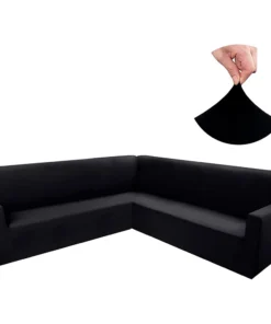 Funda ajustable para rinconera negro