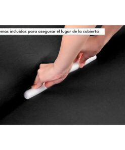 Alternative view of Protector de sofá negro premuim cuatro (4) puestos ajustable