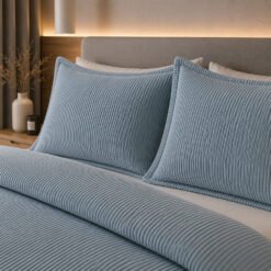 Duvet + Fundas Jacquard Collection Ondas Azul - Imagen 4