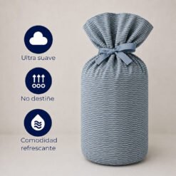 Duvet + Fundas Jacquard Collection Ondas Azul - Imagen 5