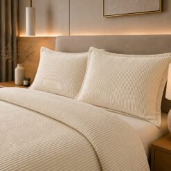 Duvet + Fundas Jacquard Collection Ondas Champagne - Imagen 3