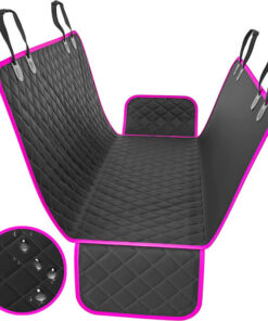 Alternative view of Protector impermeable para silla trasera o baúl 3 en 1 borde rosado