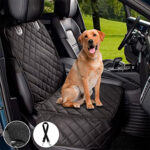 Protector de silla de carro delantero impermeable premium negro