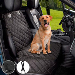 Protector de silla de carro delantero impermeable premium negro