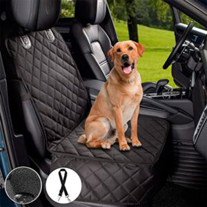 Protector de silla de carro delantero impermeable premium negro
